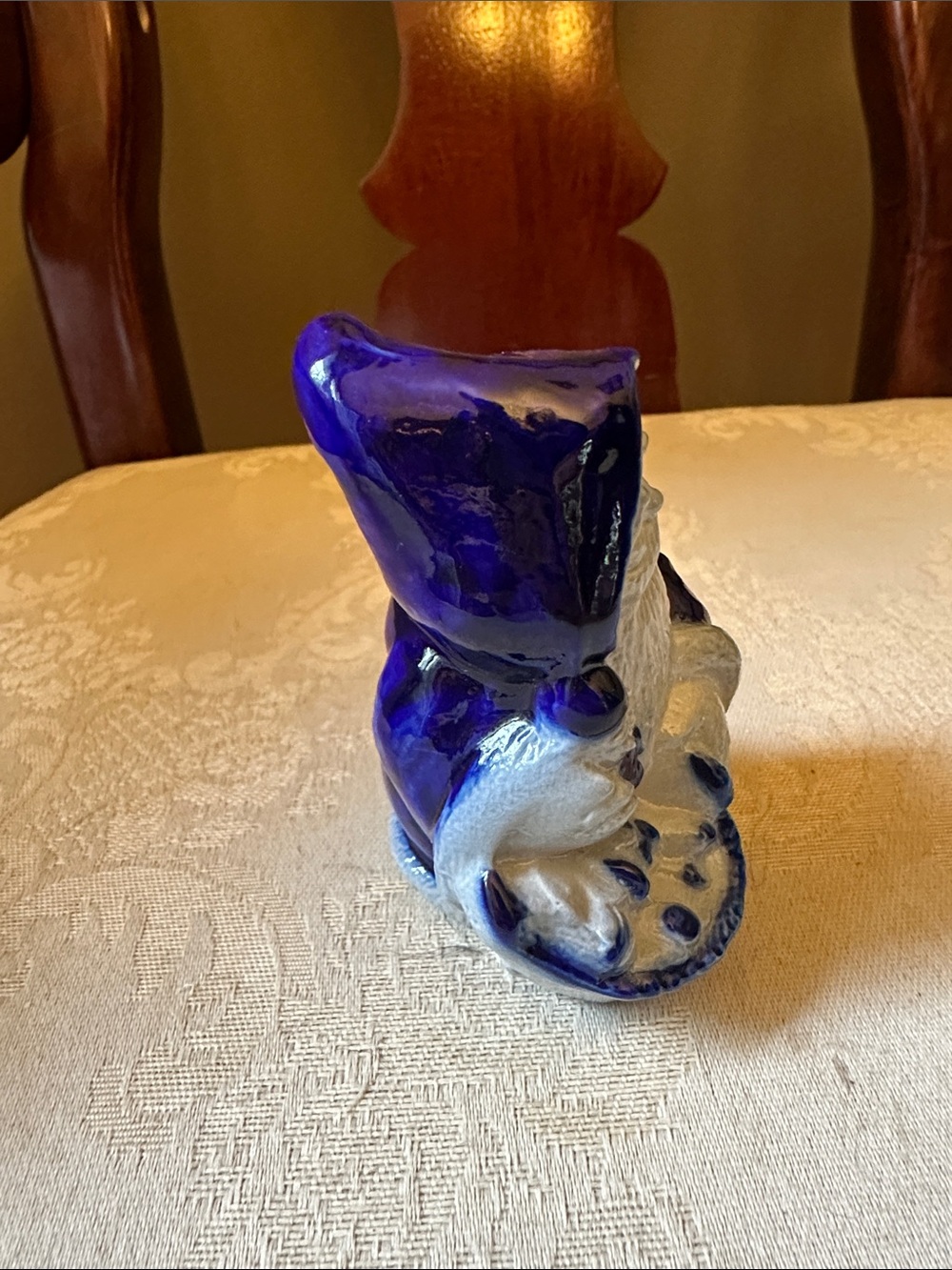 Salmon Falls Stoneware salt glazed pottery Santa in EUC - Picture 3 of 8